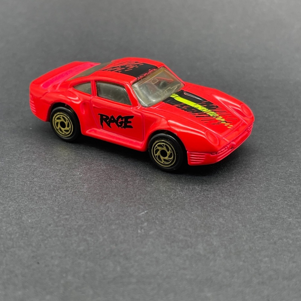 Matchbox Rage Porsche 959 Sports Car Pink Diecast 1/58 Scale Working Suspension
